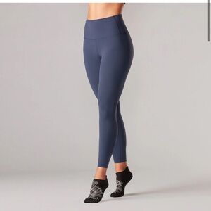 TaviSculpt® High Waisted 7/8 Leggings in Navy Blue Sz XL